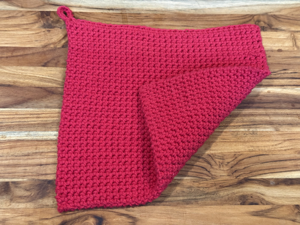 how to make a thermal crochet potholder