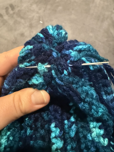 mens crochet hat step 12