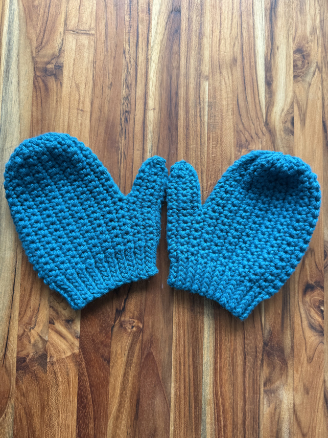 simple crochet mittens for kids