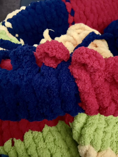 chunky blanket cast off step 2