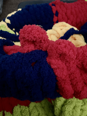 chunky blanket cast off step 3