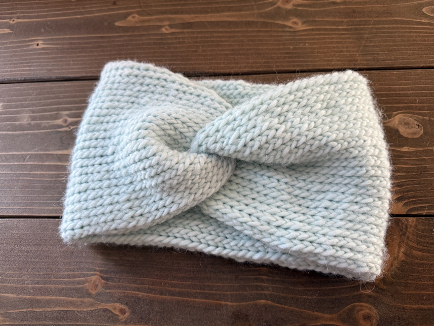 easy knit twsit headband