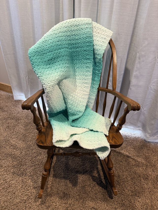how to make a single and half double crochet blanket