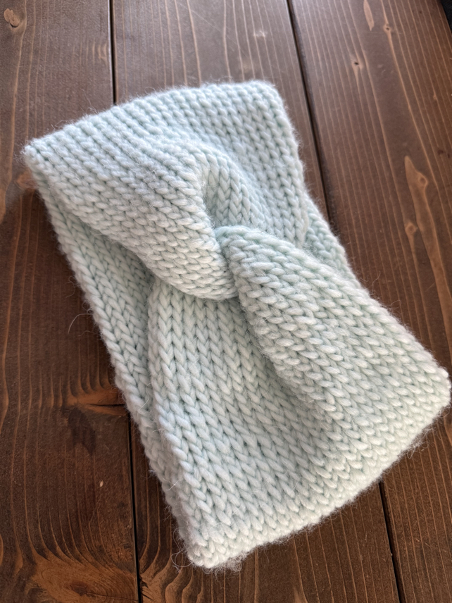 knit twist headband pattern
