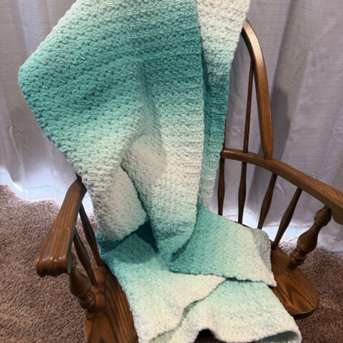 single and half double crochet blanket pattern