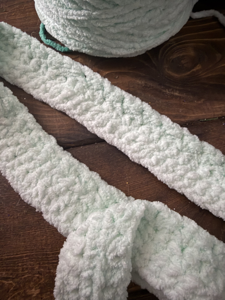 single and half double crochet blanket step 4