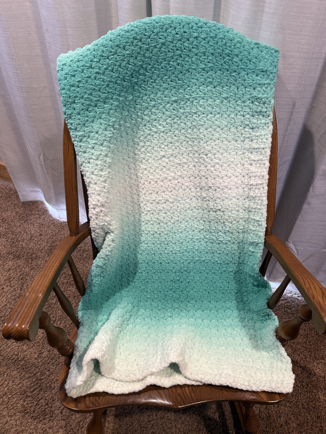 single and half double crochet blanket stitch pattern