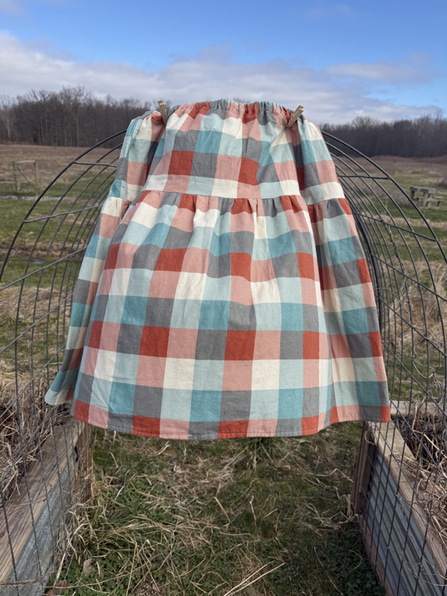gathered waist elastic skirt sewing tutorial