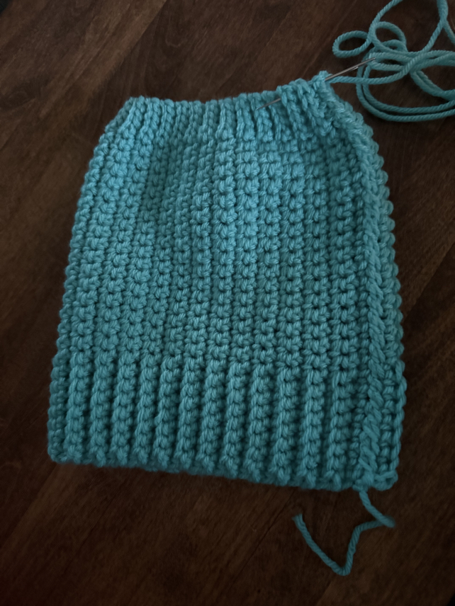 how to crochet a baby hat for beginners step 7