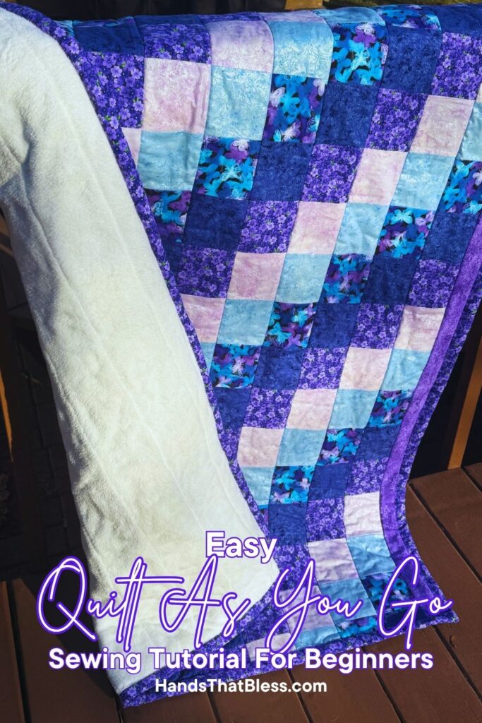 Easy quilt as you go sewing tutorial for beginners