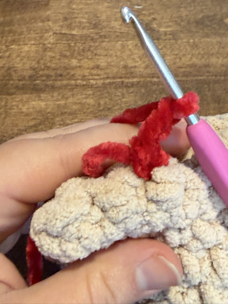 chicken comb step 3