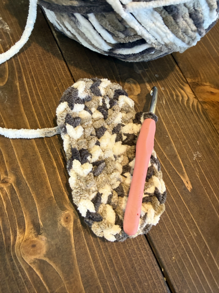 how to crochet a chicken step 4