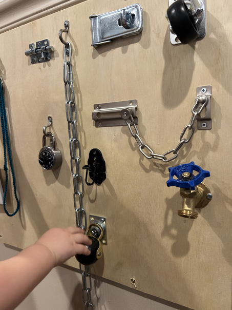 how to make a toddler busy board