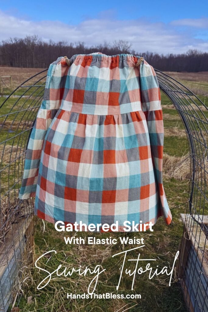 how to make your own gathered waist skirt without a sewing pattern