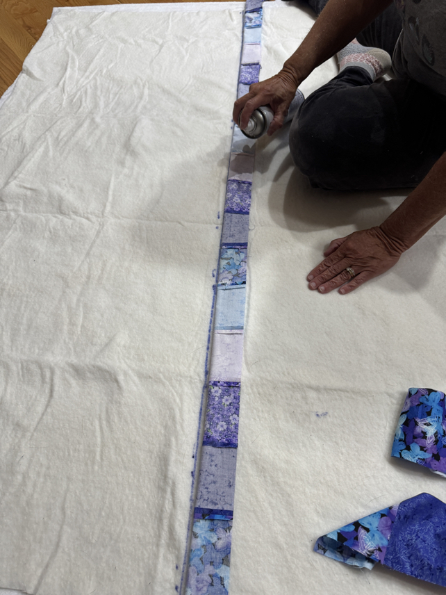 quilt as you go for beginners step 17