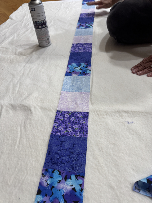 quilt as you go for beginners step 18