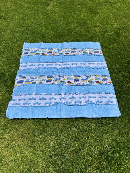 baby strip rag quilt sewing tutorial