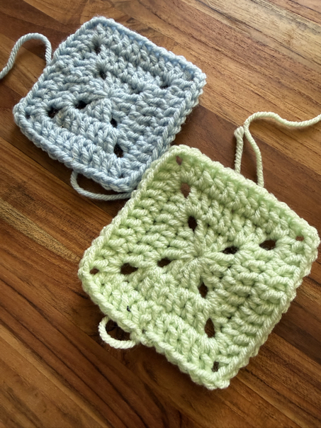 classic solid granny square crochet pattern