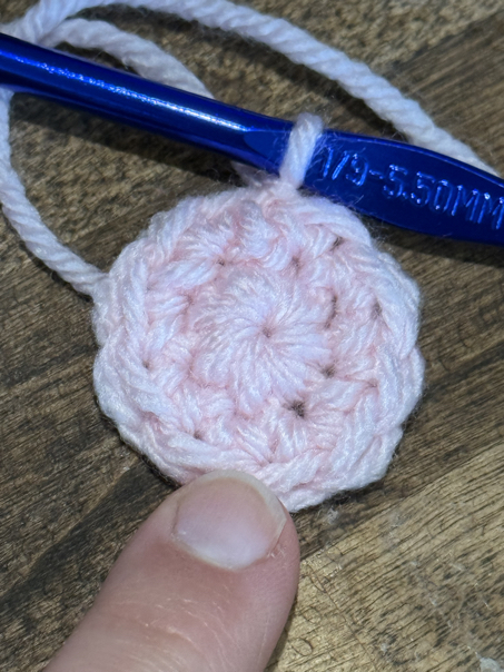 crochet pig ears step 2