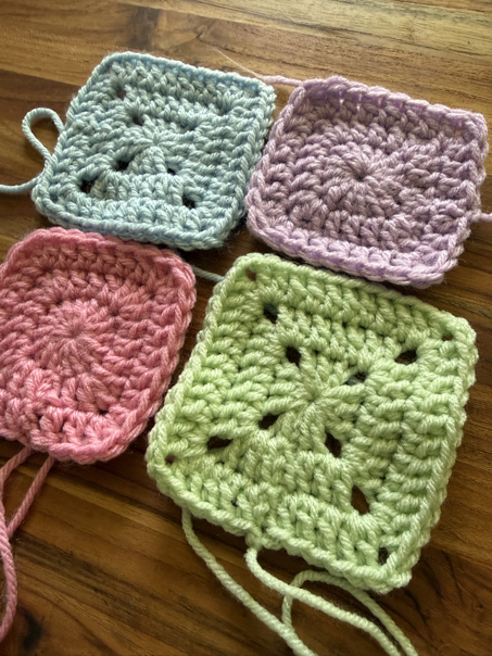 solid granny square crochet patterns