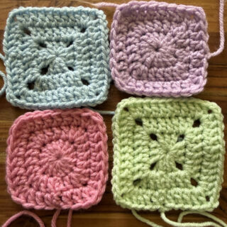solid granny squares crochet pattern