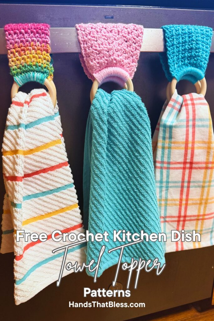 free crochet kitchen dish towel topper patterns