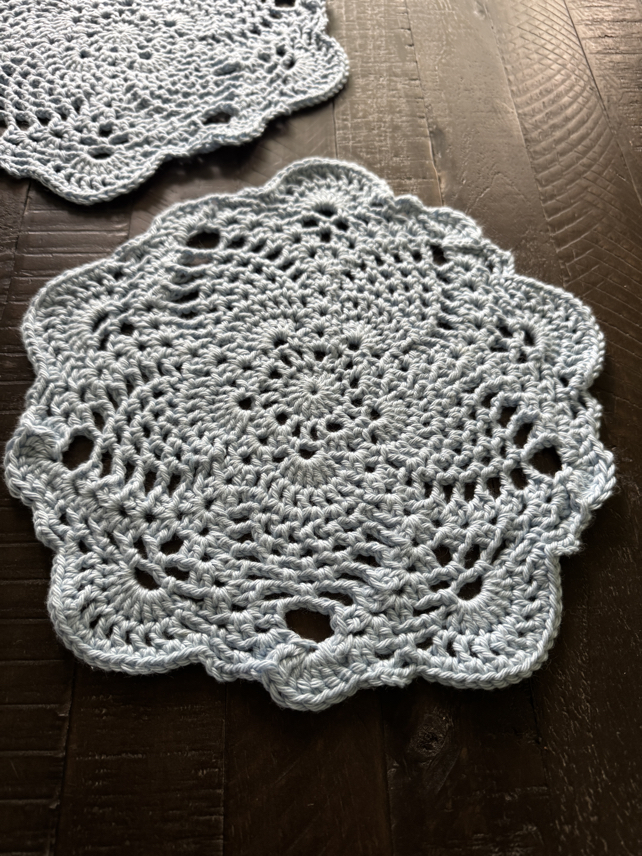how to make a crochet placemat pattern