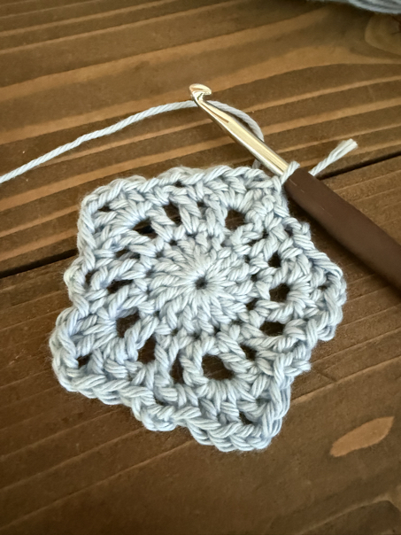 pineapple crochet placemat pattern step 4
