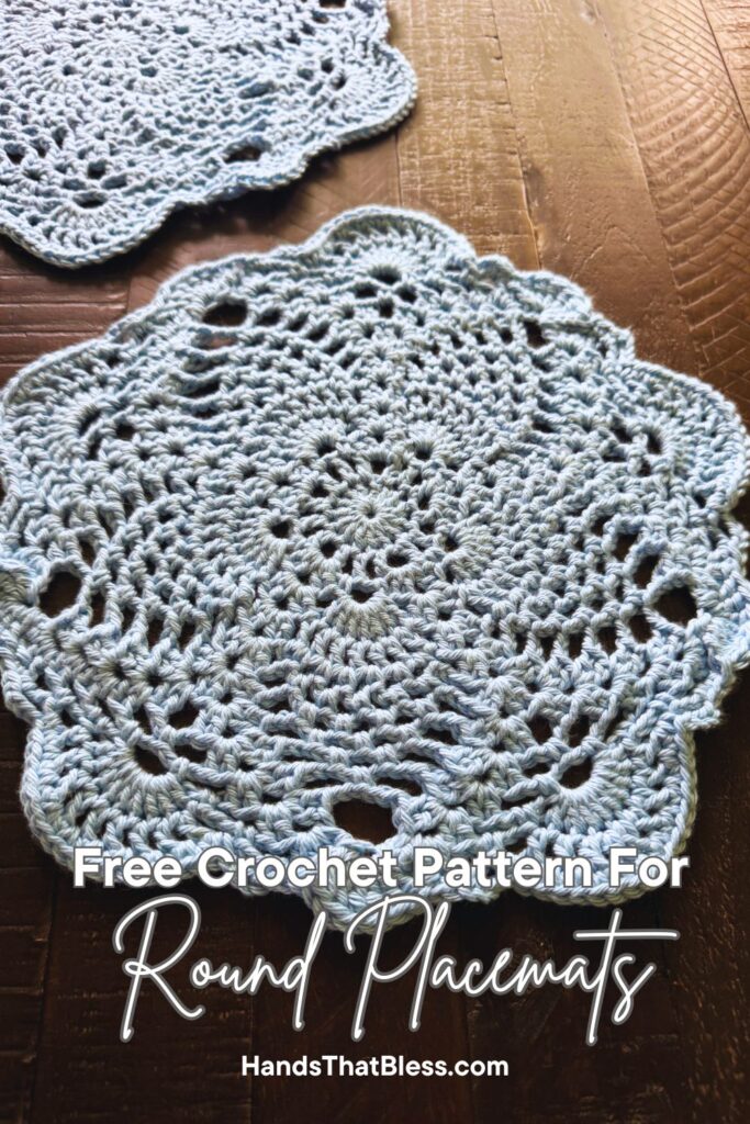 round crochet placemat pattern