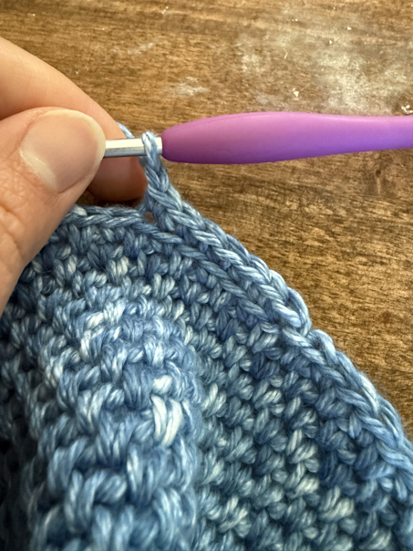 crochet small purse step 7