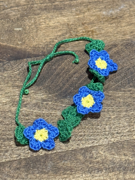 flower bracelet crochet pattern