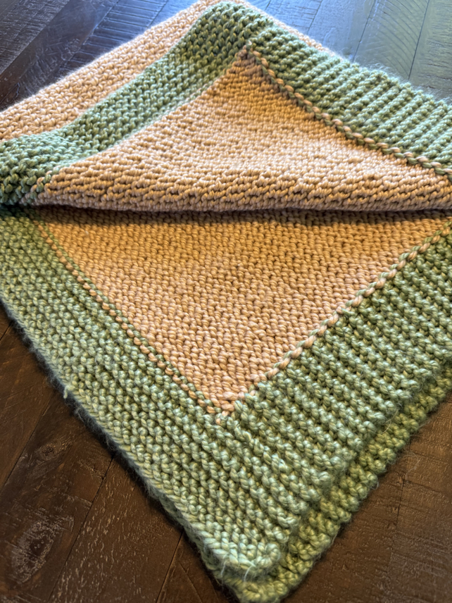 how to knit a baby blanket easily