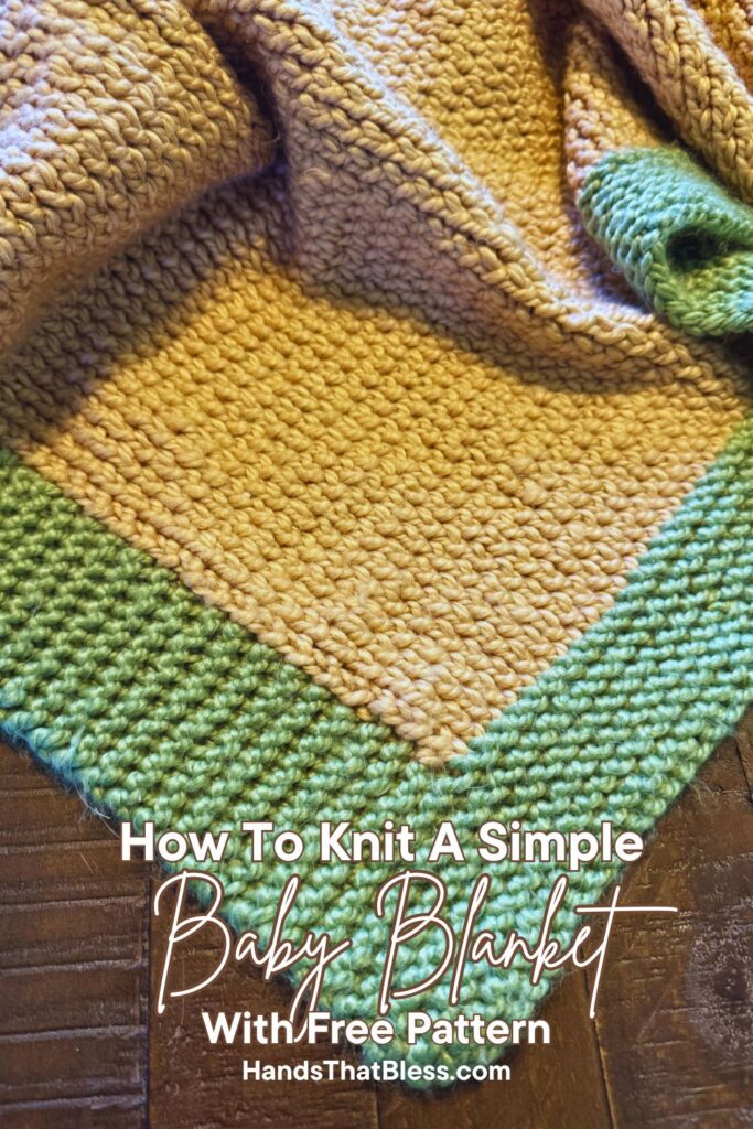 how to knit a simple baby blanket with free pattern