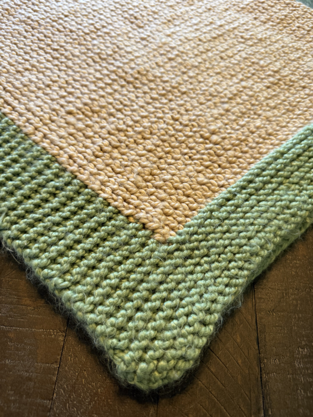 how to knit a simple baby blanket