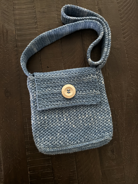 how to make a small crochet purse