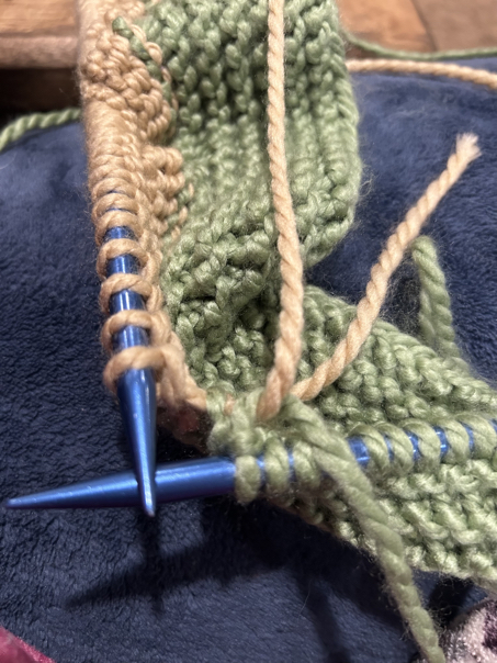 simple knit baby blanket pattern step 5