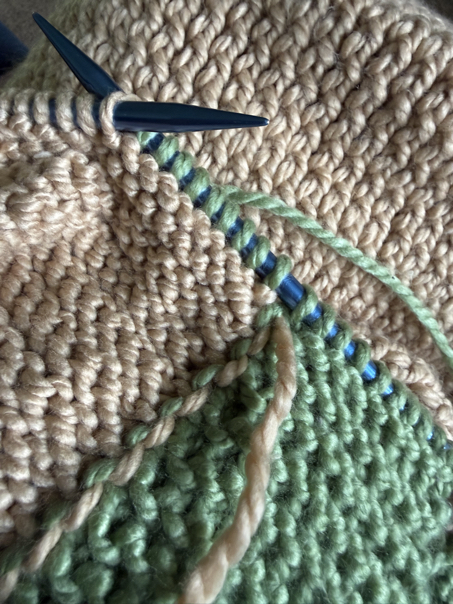 simple knit baby blanket pattern step 7