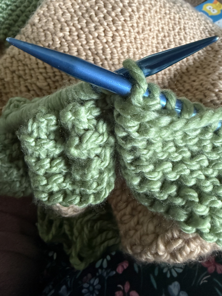 simple knit baby blanket pattern step 8